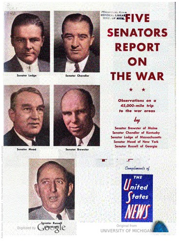 Cover for Report On The War