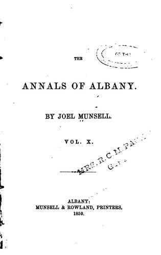 Cover for The Annals of Albany