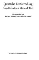 Cover for Deutsche Entfremdung