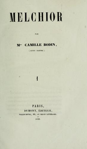 Cover for Melchior