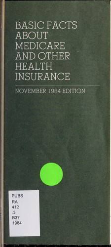 Cover for Basic facts about Medicare
