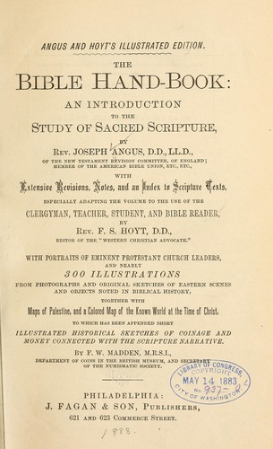 Cover for The Bible hand-book