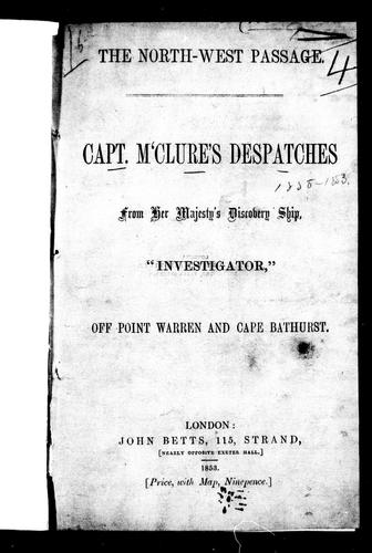 Cover for The North-West Passage