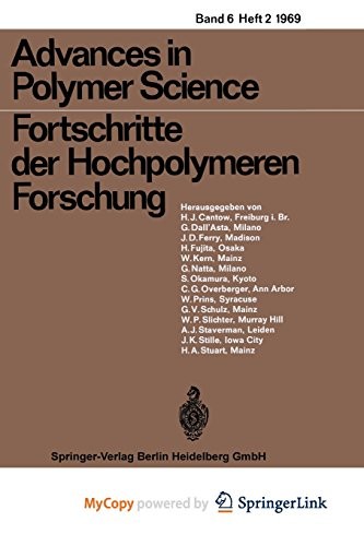 Cover for Fortschritte der Hochpolymeren-Forschung
