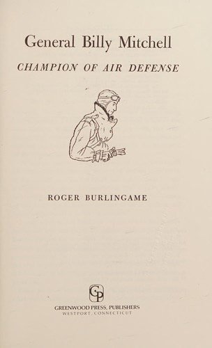 Cover for General Billy Mitchell, champion of air defense