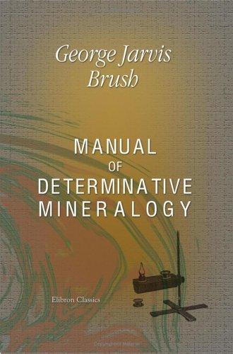 Cover for Manual of Determinative Mineralogy