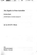 Cover for The ergative in Proto-Australian