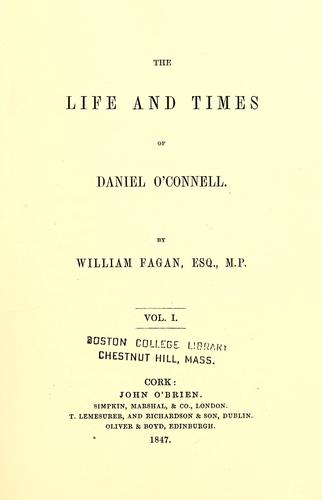 Cover for life and times of Daniel O'Connell