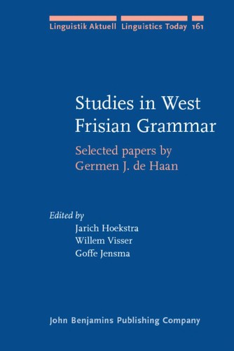 Cover for Studies in West Frisian grammar