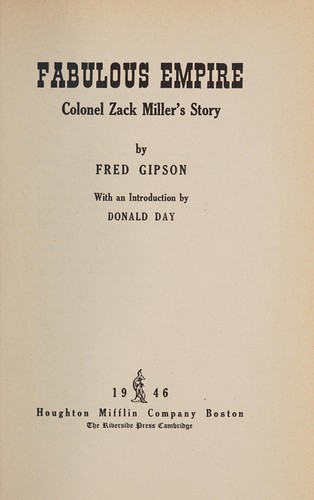 Cover for Fabulous empire