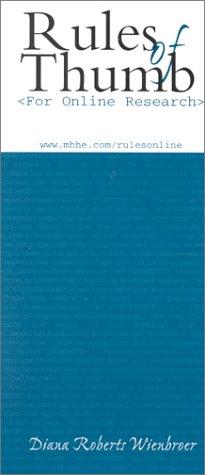 Cover for Rules of Thumb for Online Research