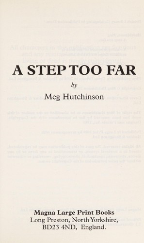 Cover for A step too far