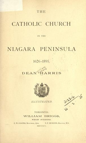 Cover for The Catholic Church in the Niagara Peninsula, 1626-1895