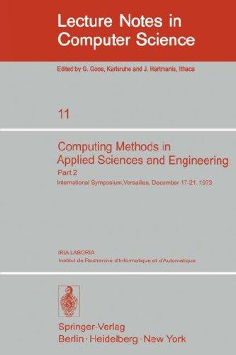 Cover for Computing Methods in Applied Sciences and Engineering. International Symposium, Versailles, December 17-21,1973