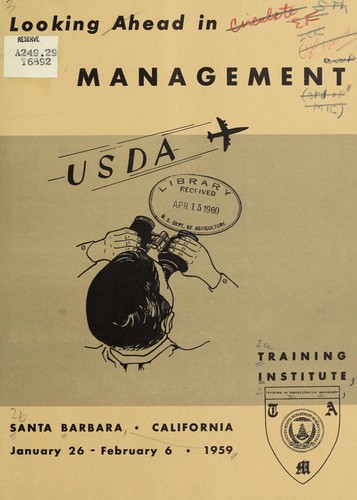 Cover for Looking ahead in management