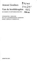 Cover for Van de hoofddeugden