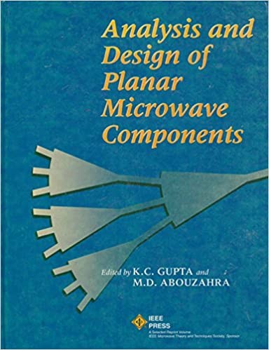 Cover for Analysis and design of planar microwave components