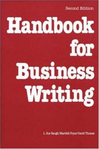 Cover for Handbook for business writing