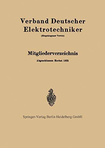 Cover for Mitgliederverzeichnis