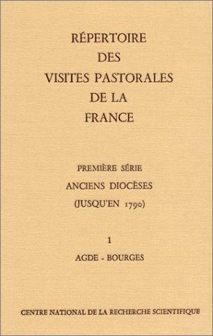 Cover for Répertoire des visites pastorales de la France