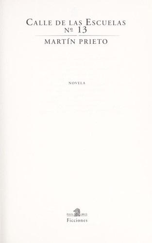 Cover for Calle de las escuelas No. 13