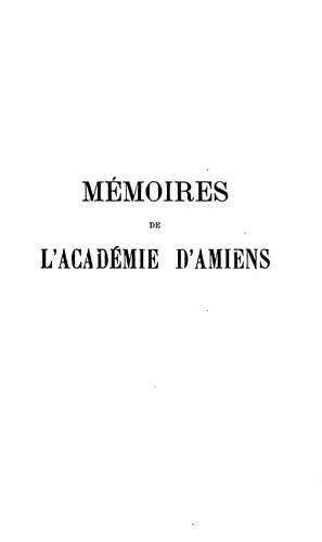 Cover for Mémoires de l'Académie des sciences