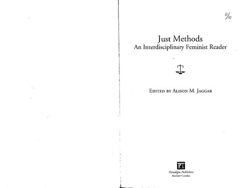 Cover for Just methods