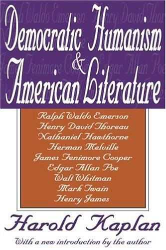 Cover for Democratic humanism & American literature