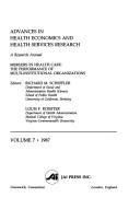 Cover for Advances in Health Economics and Health Services Research: Mergers in Health Care 