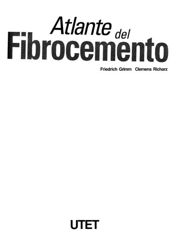Cover for Atlante del fibrocemento