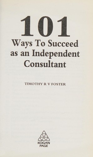 Cover for 101 Ways to Succeed as an Independent Consultant