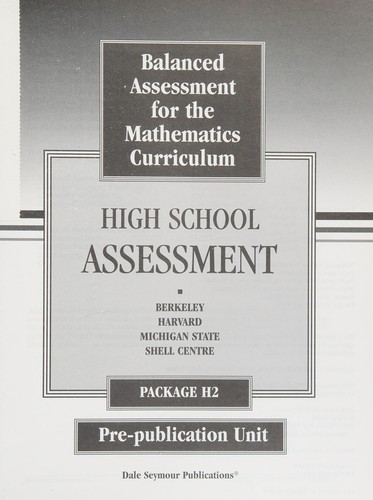 Cover for Balance assessment for the mathematics curriculum