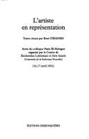 Cover for L' artiste en représentation