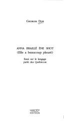 Cover for Anna braillé ène shot (elle a beaucoup pleuré)