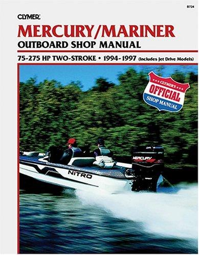 Cover for Clymer Mercury/Mariner Outboard Shop Manual: 75-275 Hp 1994-1997
