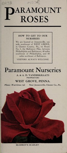Cover for Paramount roses