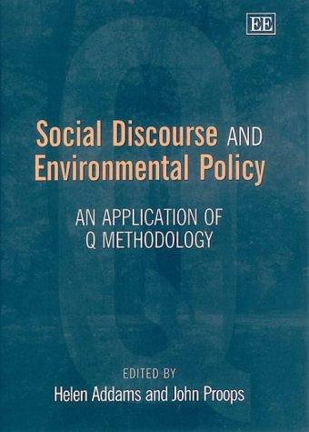 Cover for Social Discourse and Environmental Policy