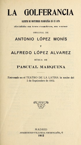 Cover for La golferancia