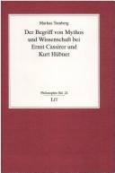 Cover for Der Begriff von Mythos und Wissenschaft bei Ernst Cassirer und Kurt Hübner