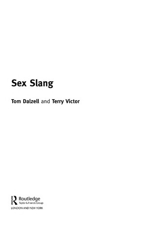 Cover for Sex slang