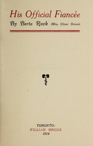 Cover for His Official Fiancée