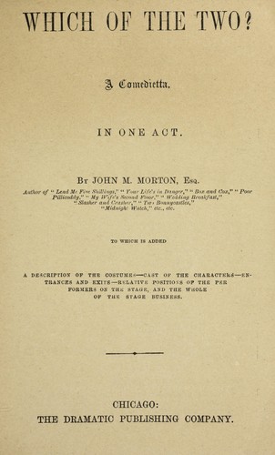 Cover for Which of the two?