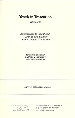 Cover for Adolescence to adulthood