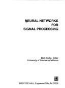 Cover for Neural networks for signal processing