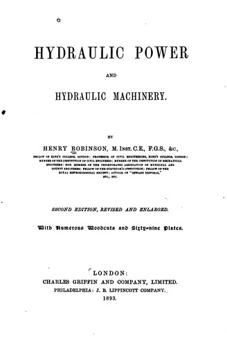 Cover for Hydraulic Power and Hydraulic Machinery