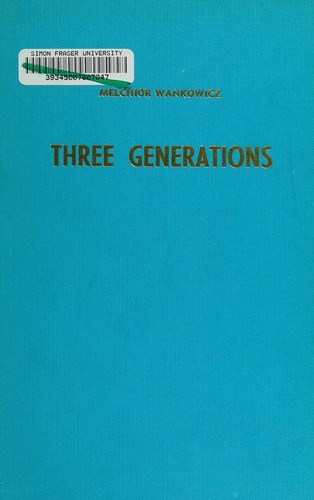 Cover for Three generations