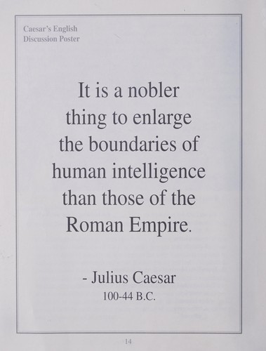 Cover for Caesar's English