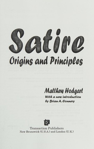 Cover for Satire