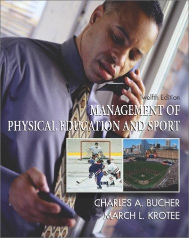 Cover for Management of physical education and sport