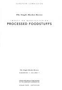 Cover for Processed foodstuffs